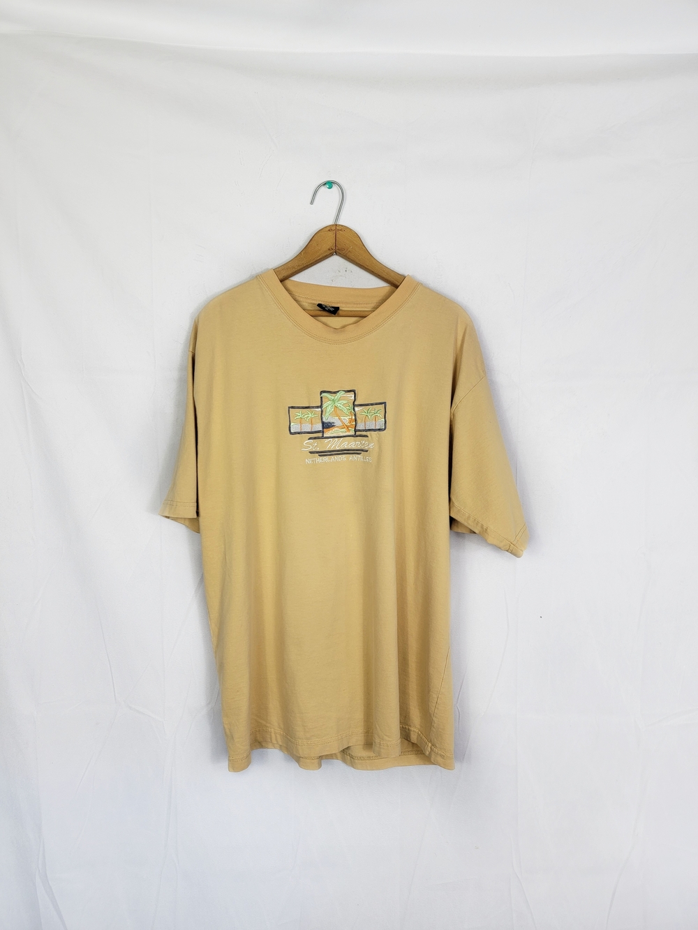 Men's XL St. Marten Tan Graphic T-Shirt